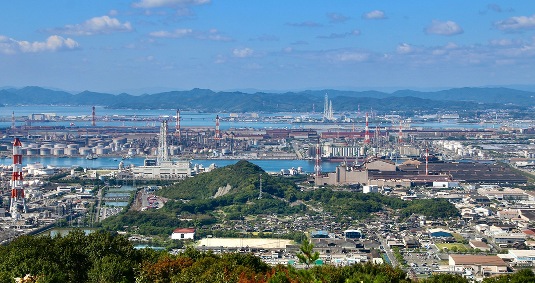 水島地域の街並み